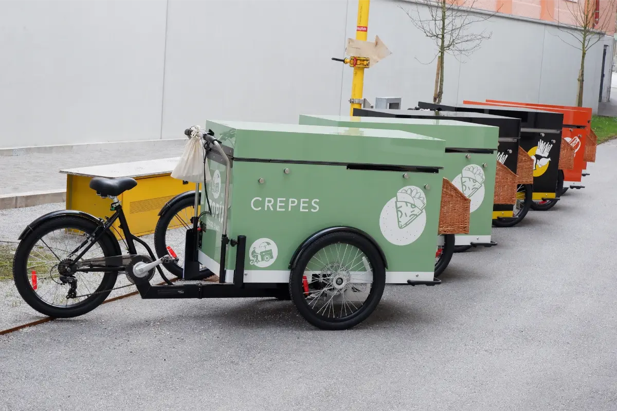 Food bike in action