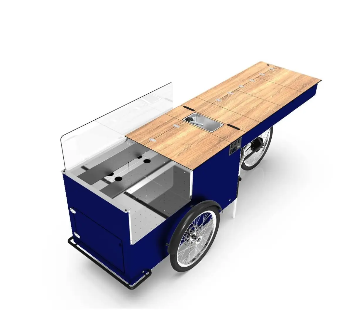 Custom color cooking cart